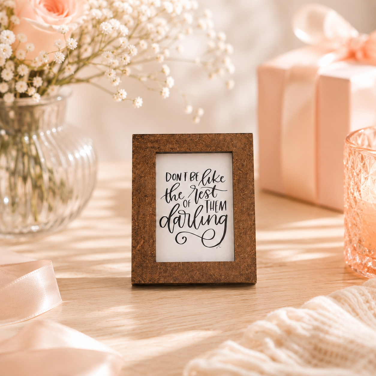 "Don't Be Like The Rest of Them" Mini Wood Sign