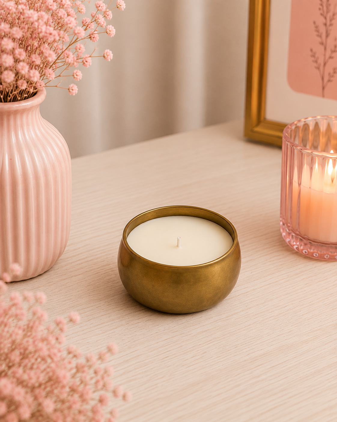 Mini Gold Candle