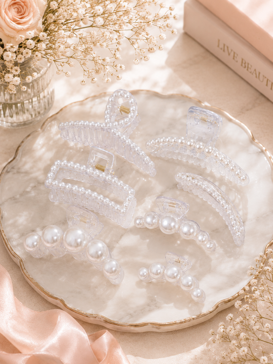 Pearl Claw Clip - Gift Box Add On