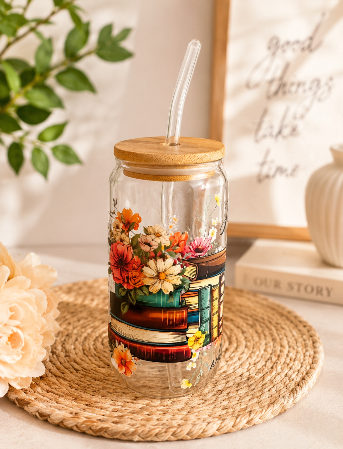 Just a Girl Who Loves Books Tumbler 16 Oz