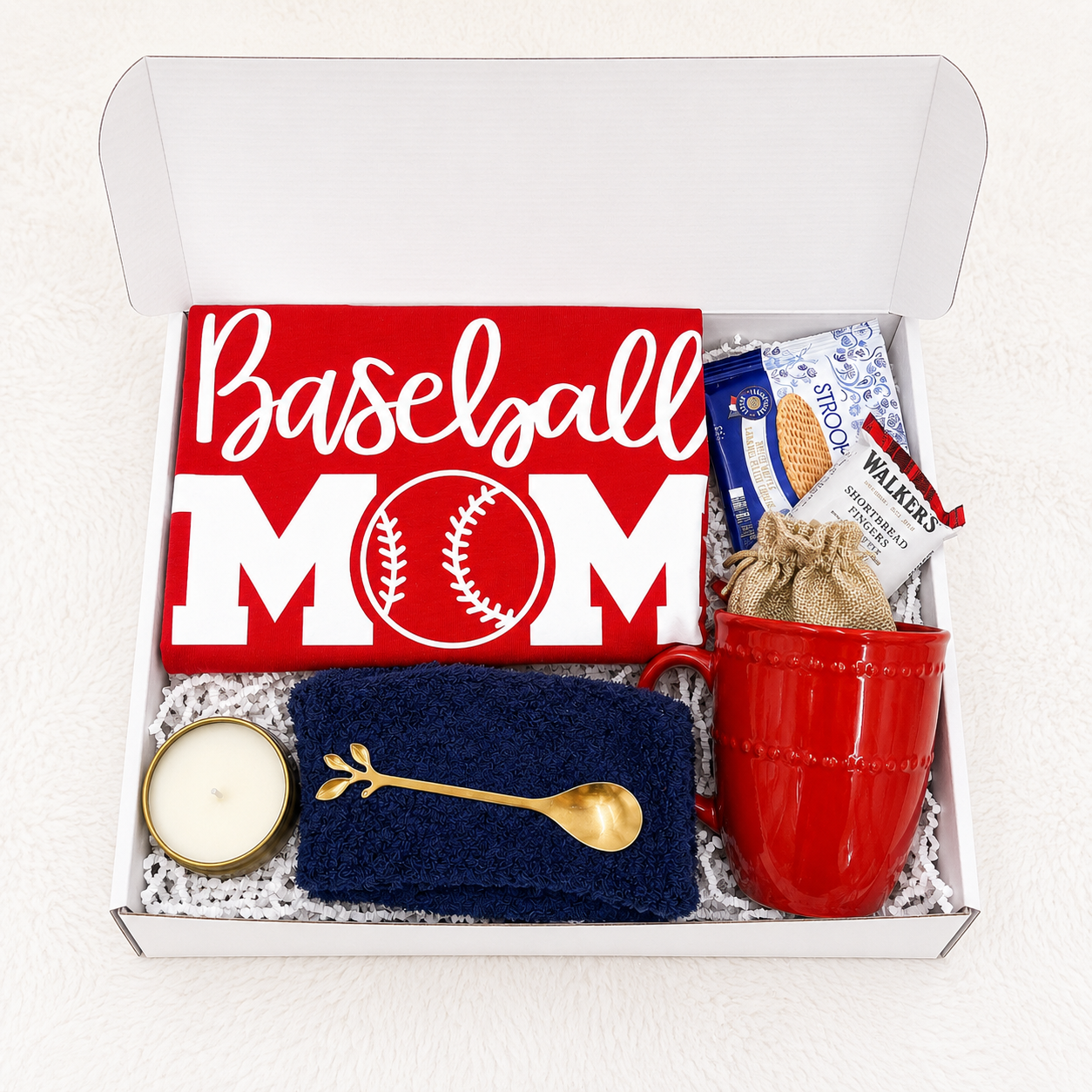 Baseball Mom Red Shirt – Game Day Graphic Tee