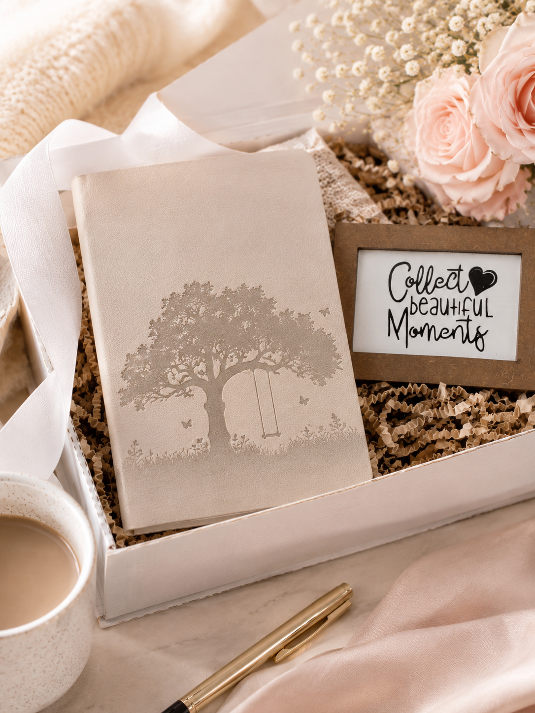 Collect Beautiful Moments Mini Wood Sign – Inspirational Desk Decor