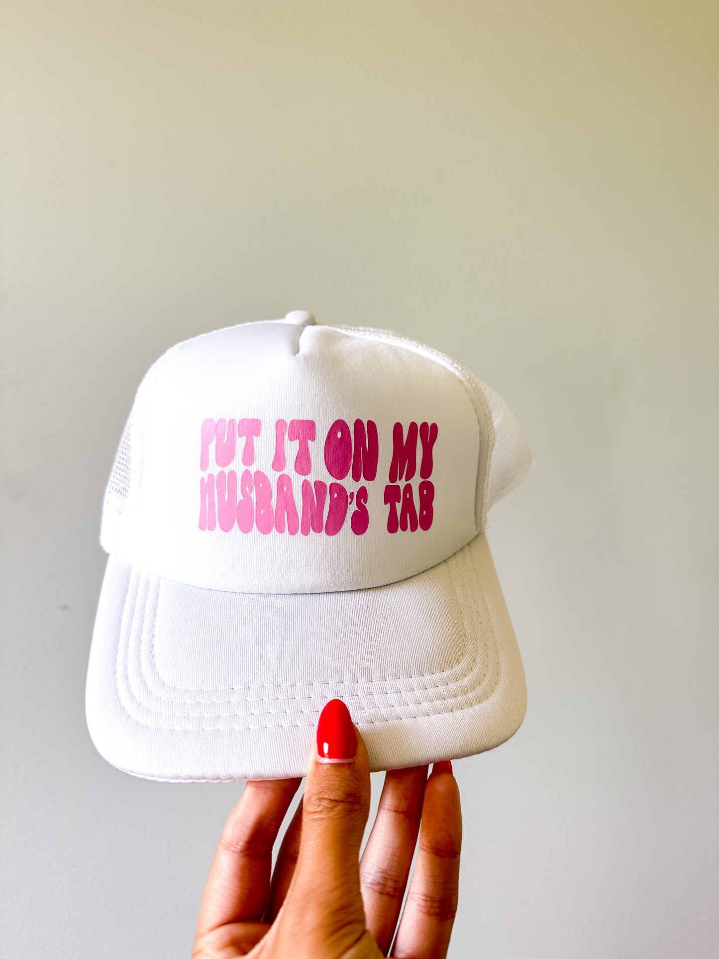White Trucker Hat Women Funny Summer Snapback Adjustable Fit Beach Vacation Hat Sassy Gift For Wife Husband Tab Saying Design Comfortable All Day Wear Pool Party Hat Bachelorette Party Essential Casual Summer Fashion Statement Trendy Beach