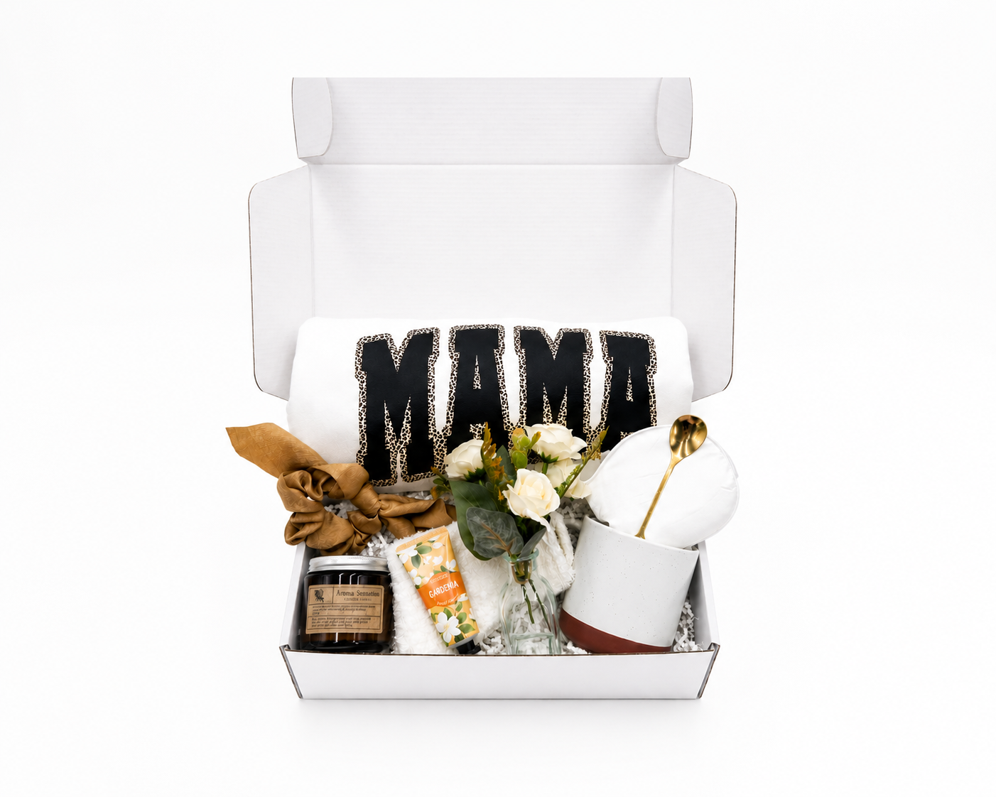 Mother's Day Gift Box – Leopard Mama Sweatshirt & Self-Care Gift Set