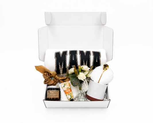 Mother's Day Gift Box – Leopard Mama Sweatshirt & Self-Care Gift Set