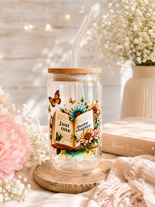 Just One More Chapter Frosted Tumbler 16 Oz