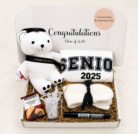 Graduation Autograph Bear Gift Box – Personalized Keepsake for Class of 2026 Memories