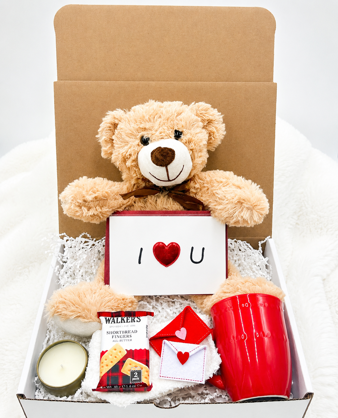 Valentine's Day Gift Box- Teddy Bear Gift Valentine's Day Girlfriend Gift Idea