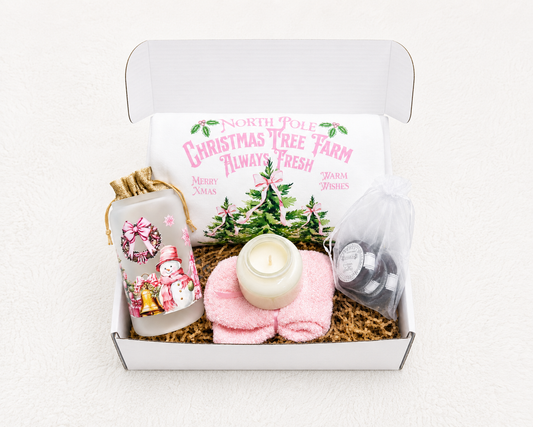 Pink Coquette Christmas Gift Box