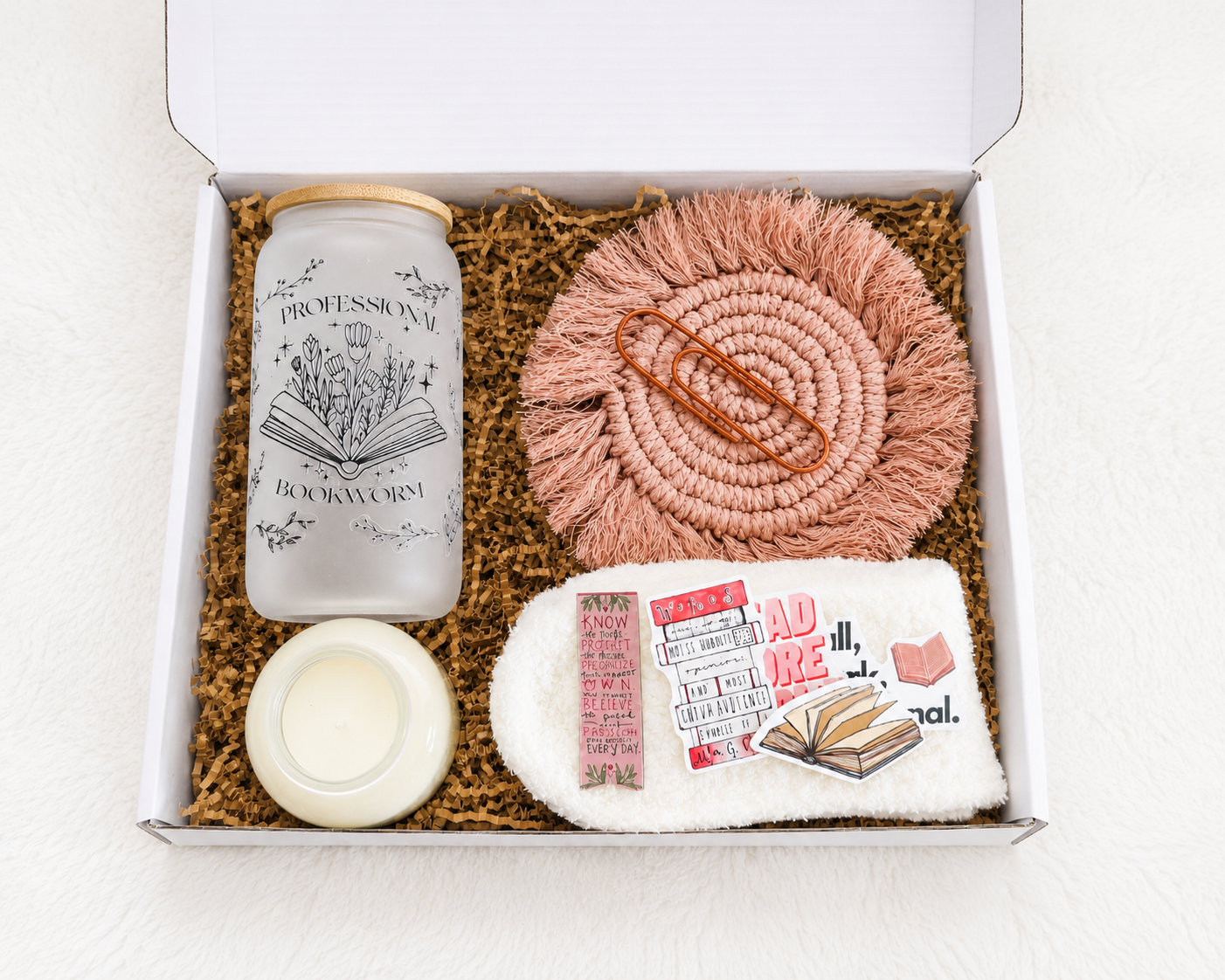 Boho Woven Pink Coaster – Aesthetic Table Decor