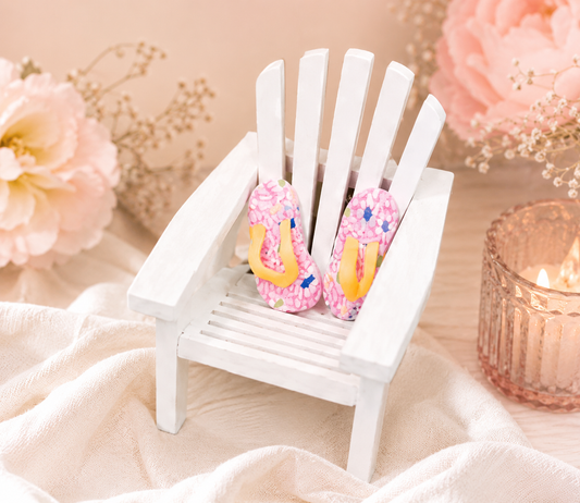 Mini Beach Chair with Flip Flops – Coastal Gift Box Add-On