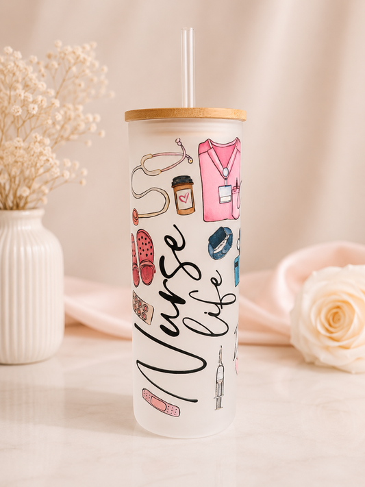 Nurse Life Frosted Tumbler 25 Oz
