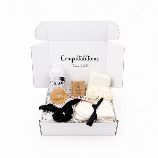 Graduation Gift Box – Personalized Grad Cup & Self-Care Gift Set