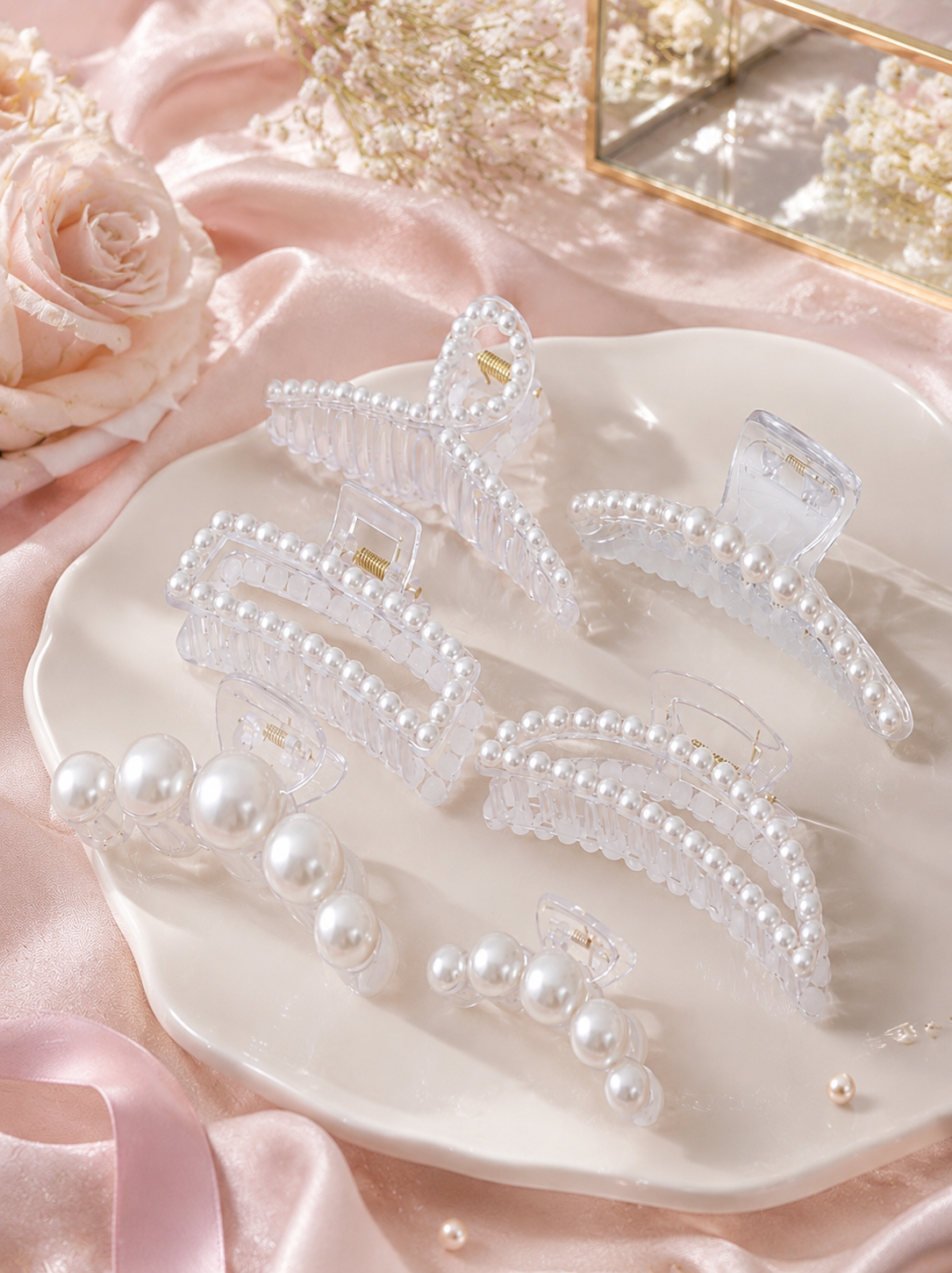 Pearl Claw Clip - Gift Box Add On