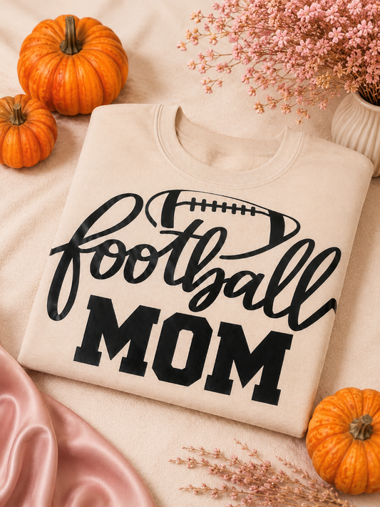 Football Mom Unisex Tan Sweatshirt