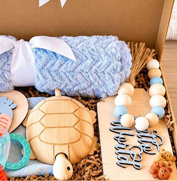 Baby Blue Baby Blanket – Soft Cozy Swaddle
