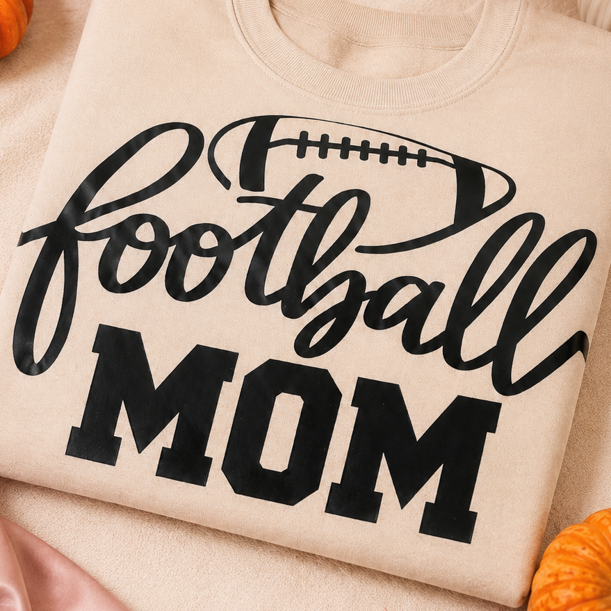 Football Mom Unisex Tan Sweatshirt
