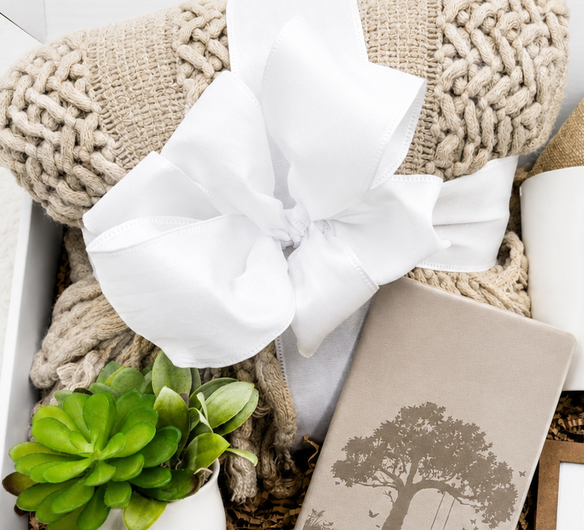 Wellness Gift Box – Cozy Blanket, Self-Care Essentials & Inspirational Decor Set