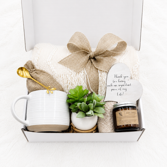 Thank You Gift Box – Cozy Blanket, Self-Care Essentials & Thoughtful Comfort Set
