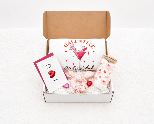 Galentine Day Gift – Complete Box with Sweatshirt & Tumbler for Her