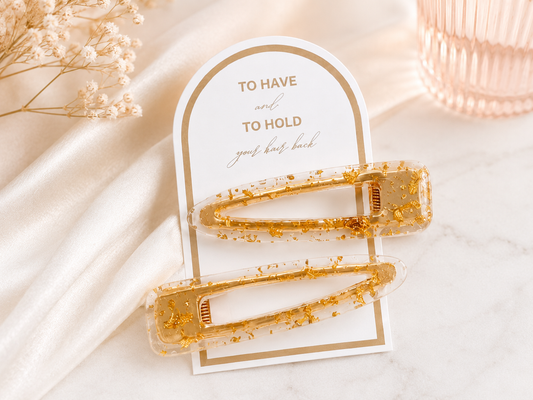 "To Have and To Hold Your Hair Back" Hair Clips