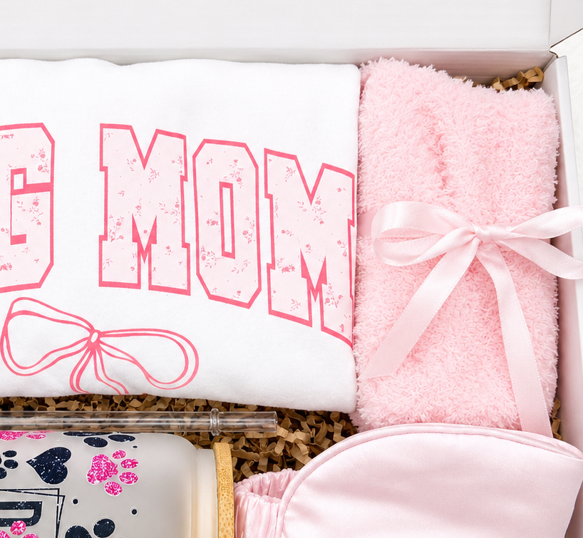 Pet Lover Gift Box Dog Mom Appreciation Set Includes Cozy Tshirt Cup Socks Eye Mask Complete Self Care Bundle Relaxation Package Perfect Present For Dog Owner Daily Comfort Essentials Unwinding Collection Thoughtful Gift Set Pet Parent