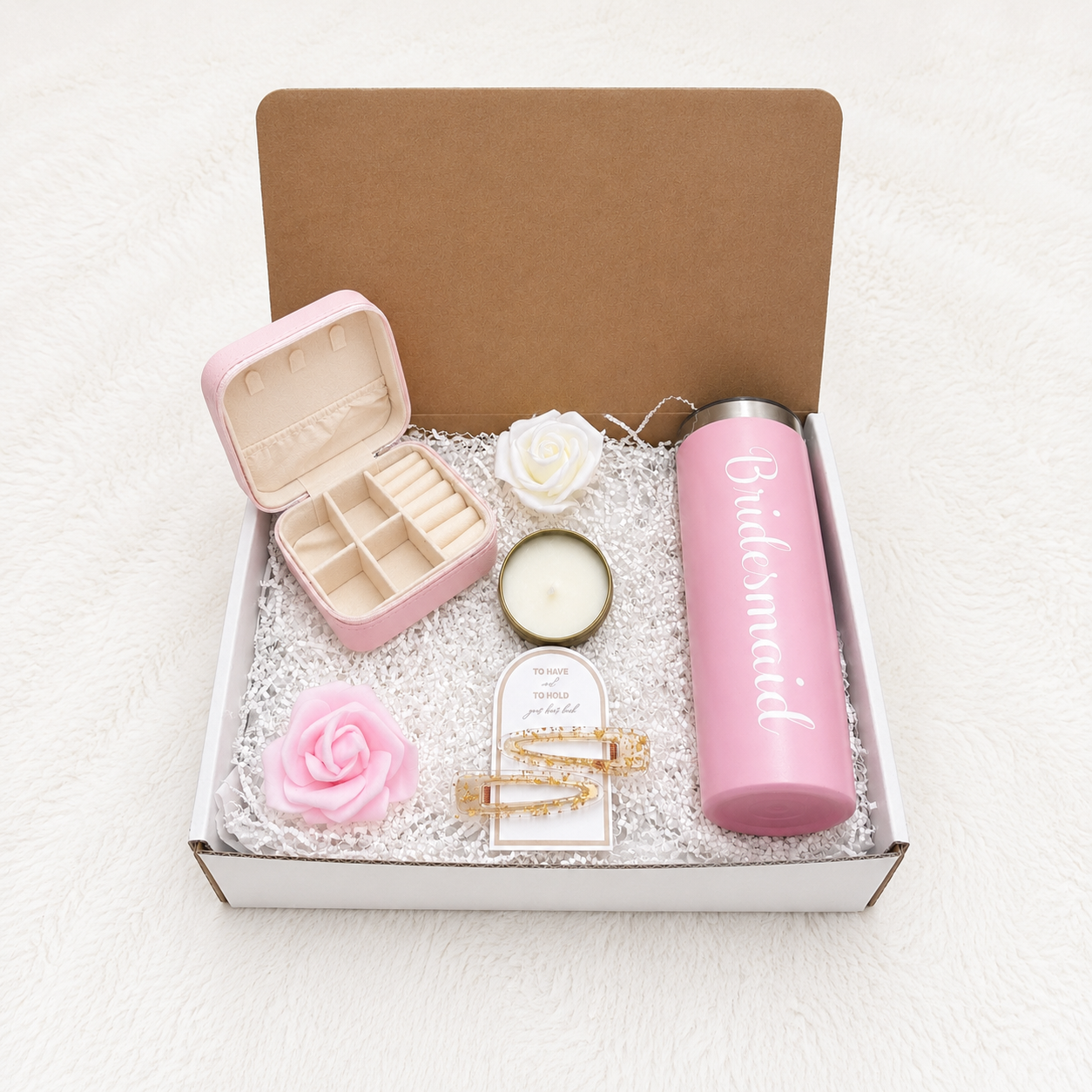Custom Pearl Initial Travel Jewelry Case