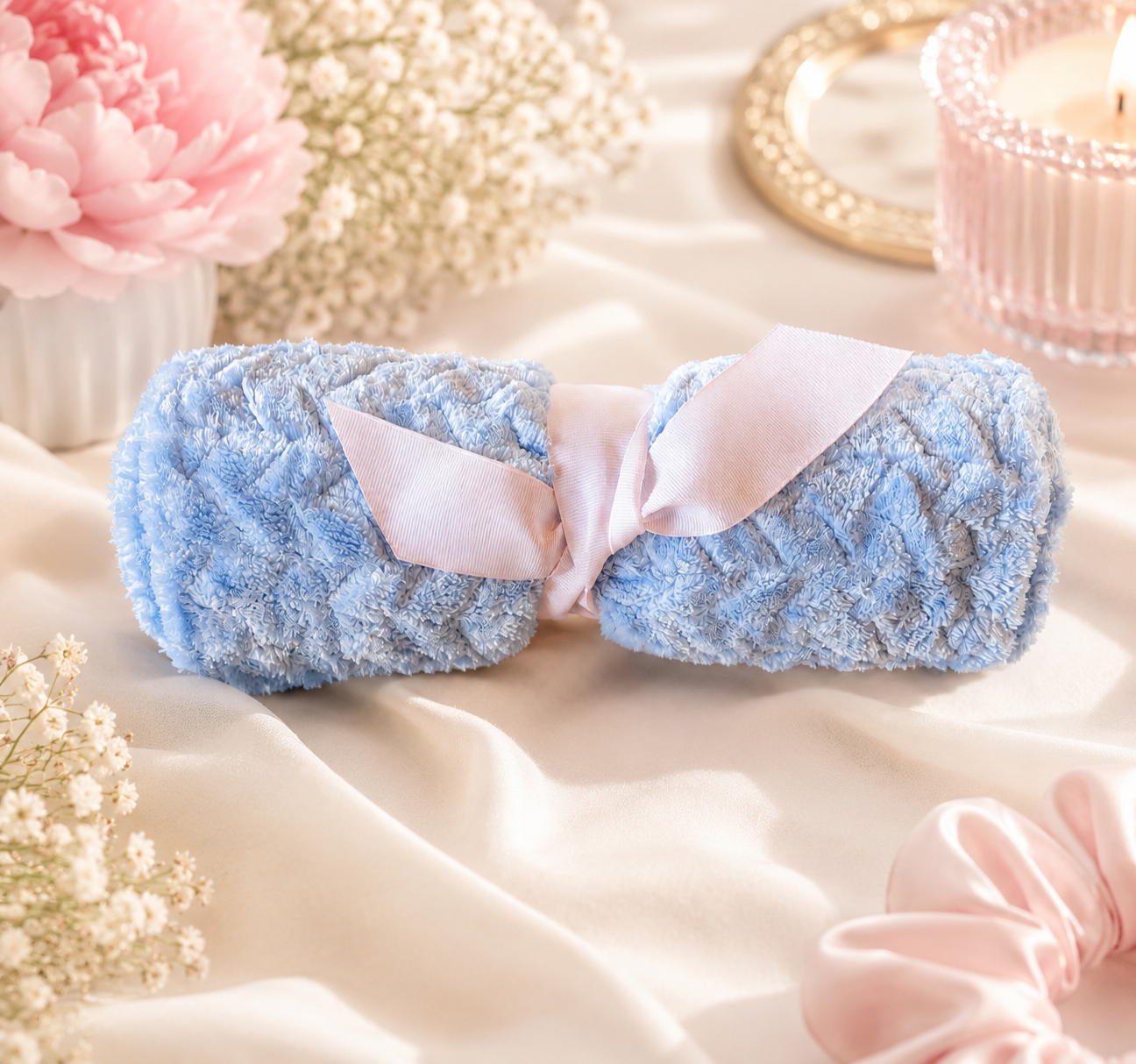 Baby Blue Baby Blanket – Soft Cozy Swaddle