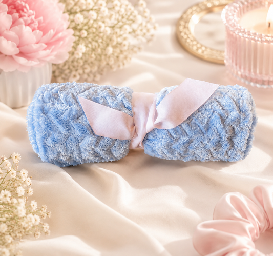 Baby Blue Baby Blanket – Soft Cozy Swaddle