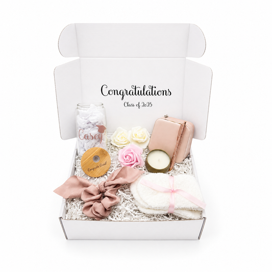 Rose Gold Graduation Gift Box - Personalized Gifts for Her