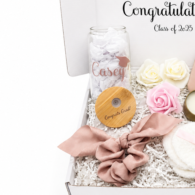 Rose Gold Graduation Gift Box - Personalized Gifts for Her