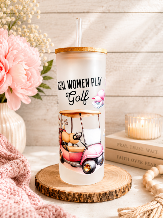 Women Golf Tumbler Frosted 25 Oz