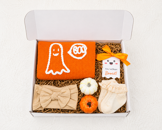 Baby Halloween Gift Box – First Halloween Outfit Set with Sweater