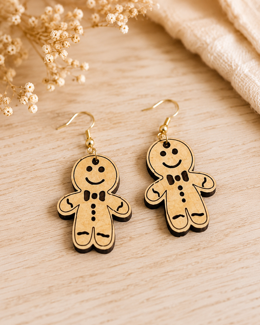 Handmade Gingerbread Earrings