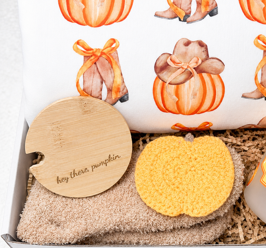Western Sweatshirt Gift Set Fall Season Bundle Pumpkin Tumbler Coaster Collection Cozy Fuzzy Socks Included Autumn Comfort Package Women Fall Essentials Complete Seasonal Gift Box Engraved Lid Tumbler Perfect Celebration Present Warm