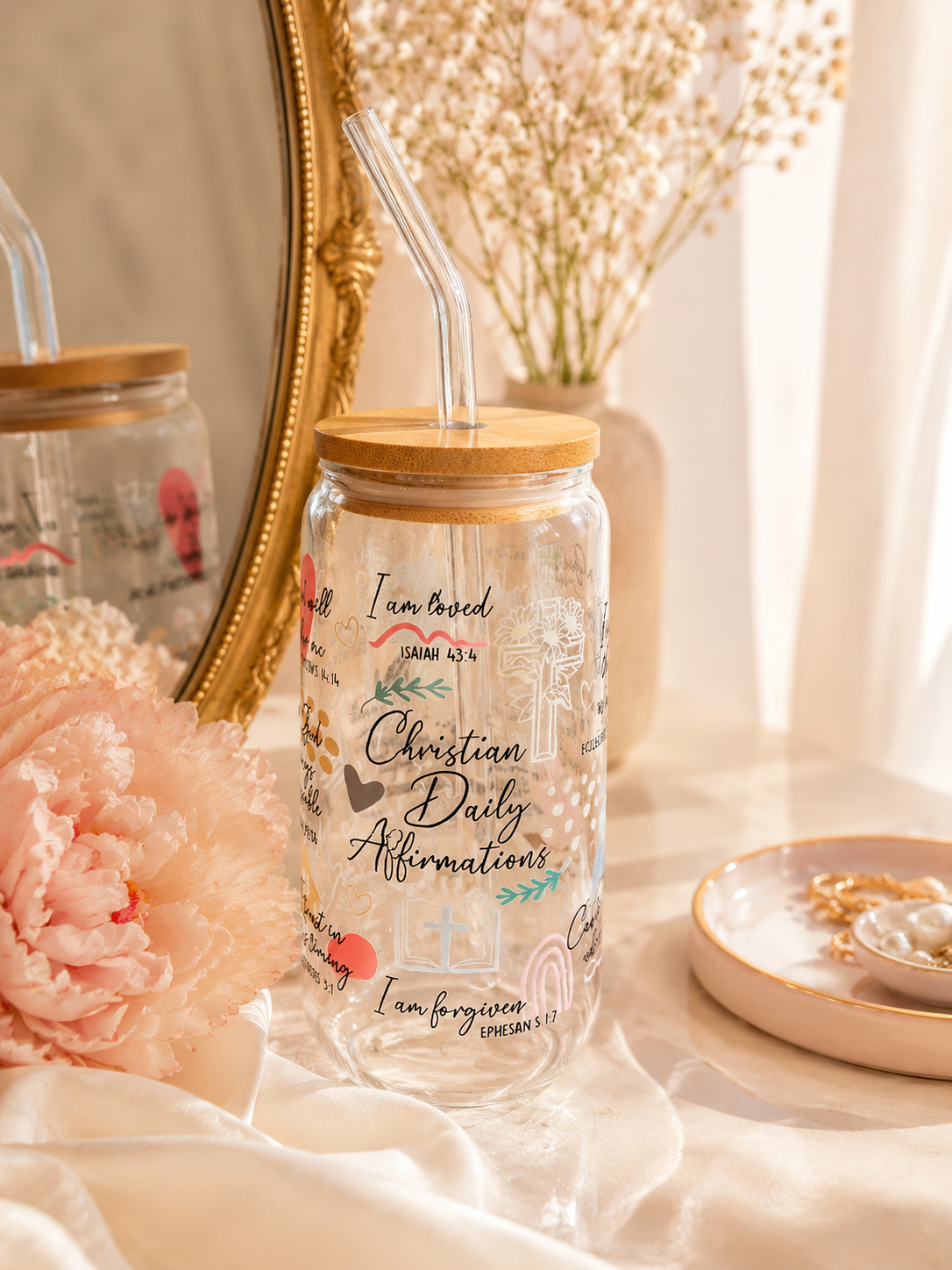 Christian Daily Affirmations Tumbler 16 Oz
