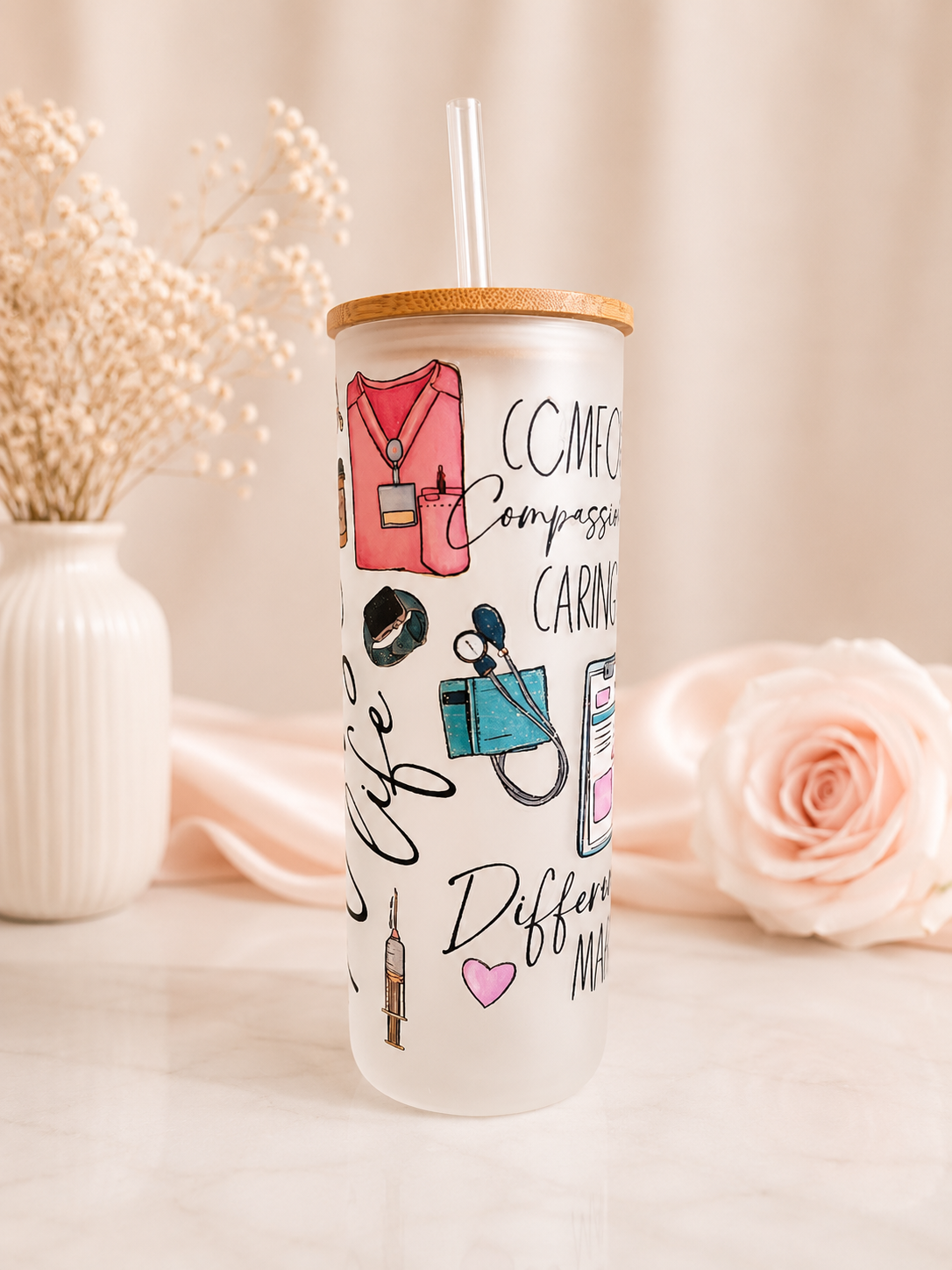 Nurse Life Frosted Tumbler 25 Oz