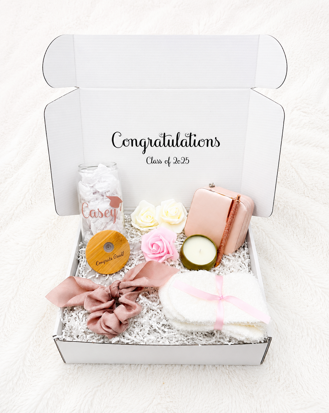Rose Gold Graduation Gift Box - Personalized Gifts for Her
