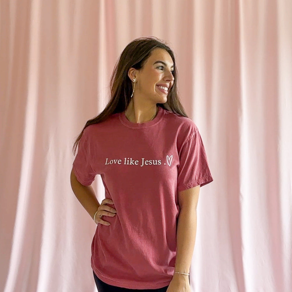 Love Like Jesus T-Shirt – Unisex Christian Graphic Tee, Faith-Based Inspirational Shirt