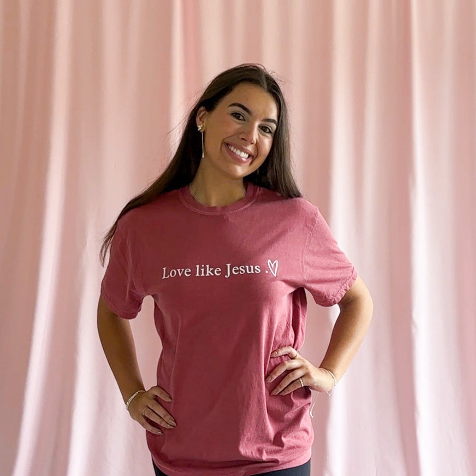 Love Like Jesus T-Shirt – Unisex Christian Graphic Tee, Faith-Based Inspirational Shirt