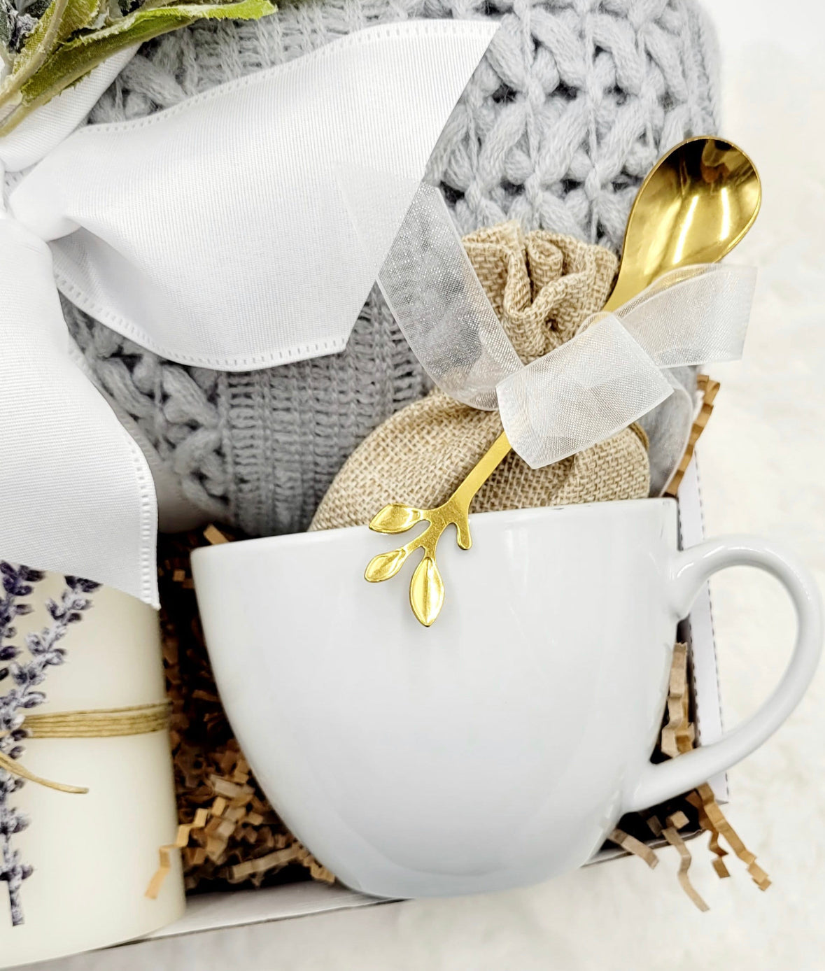 Comfort Care Package Lavender Gift Set Relaxation Spa Box With Wool Blanket Cozy Gift Basket For Her Wellness Spa Collection Self Care Items Perfect Get Well Gift Sympathy Care Package Stress Relief Set Thoughtful Present Beautiful Ready To