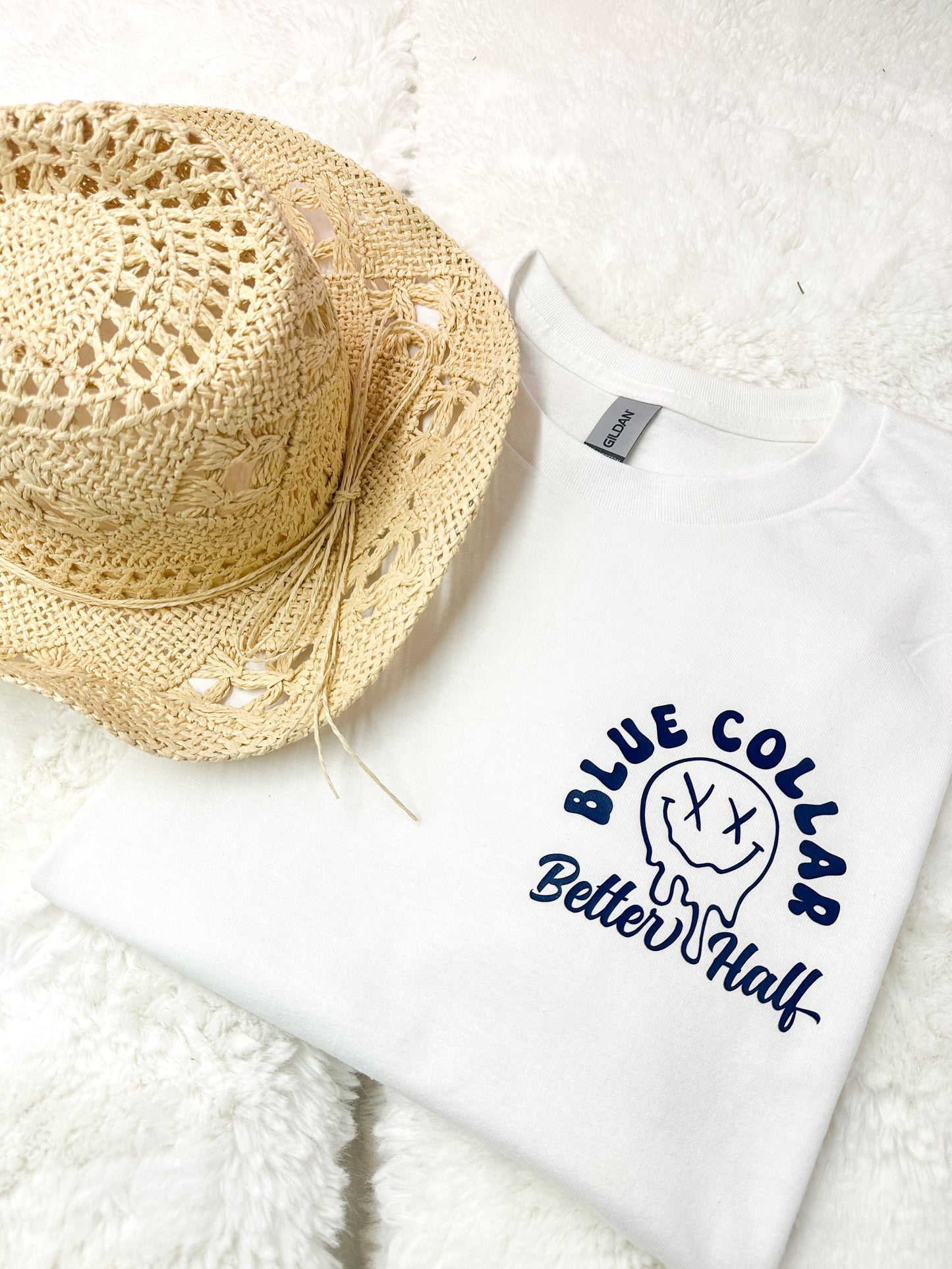 Proud Girlfriend Apparel Blue Collar Wife Shirt Better Half Graphic Tee Spoiled By Hardworking Man Design Unisex Casual Wear Tradesman Partner Gift Construction Worker Girlfriend Style Comfortable Fit Clothing Relationship Statement Piece