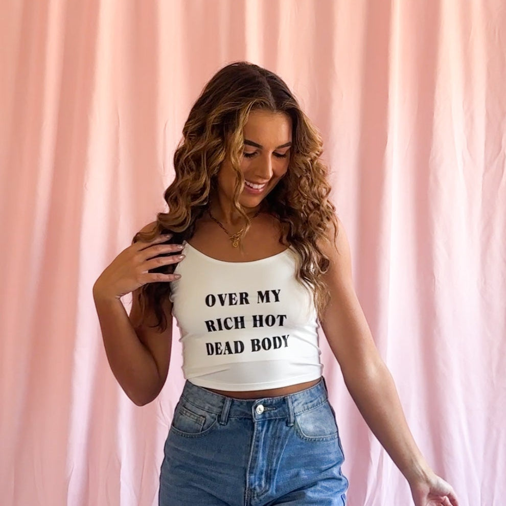 Sassy Saying Tank Top Funny Women Shirt White Graphic Cami Summer Essential Sleeveless Statement Top Bold Text Design Comfortable Fabric Casual Trendy Wear Beach Outfit Ready Everyday Style Perfect Humorous Clothing Gift Birthday