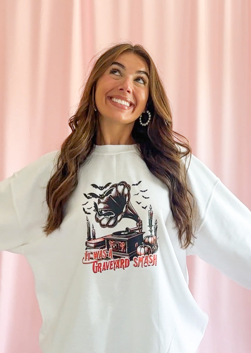 Cozy Fall Fashion Halloween Sweatshirt Salem Book Club Witchy Design Comfortable Oversized Fit Perfect Spooky Season Wear Literary Theme Witch Aesthetic Casual Autumn Clothing Book Lover Gift Essential Halloween Party Outfit Premium Quality