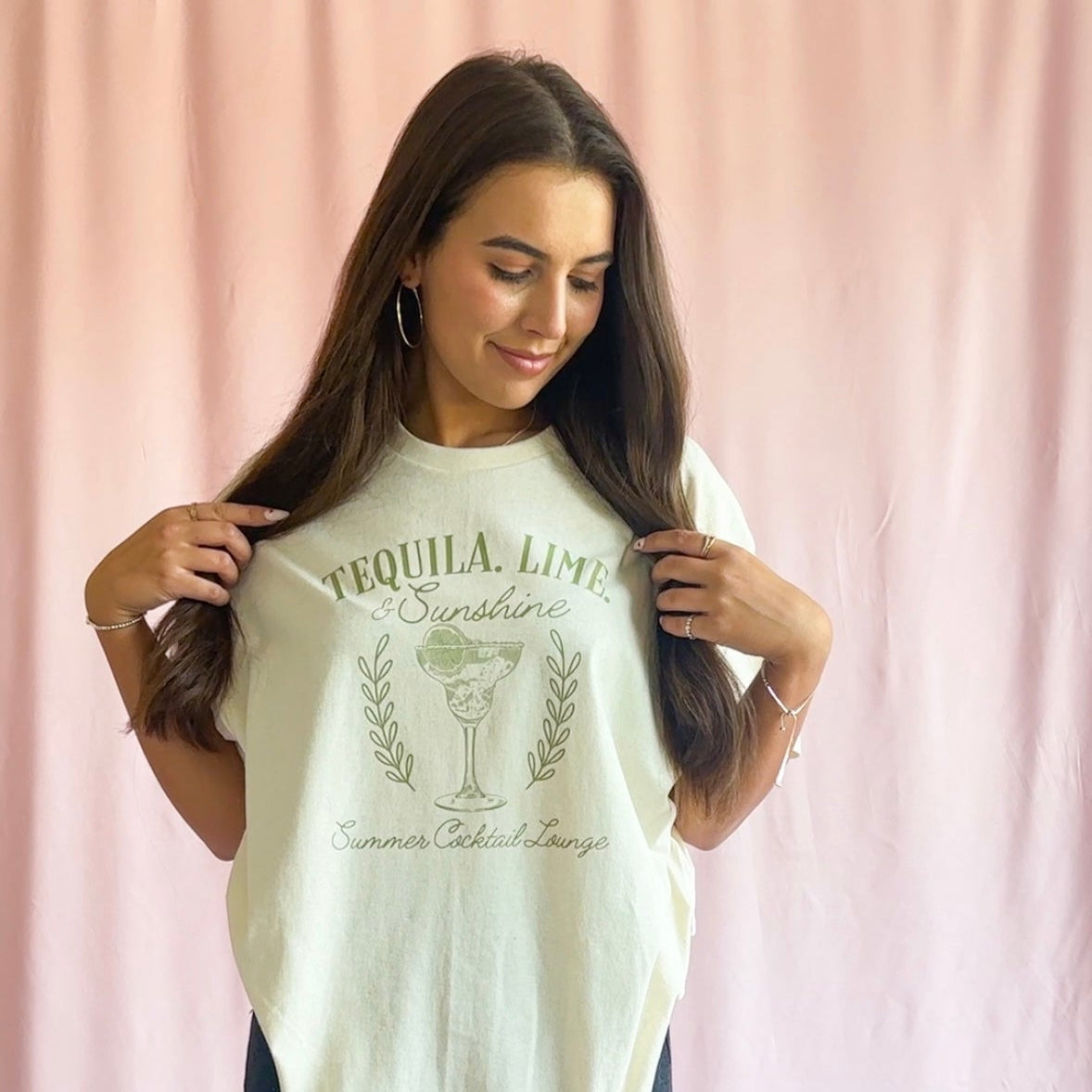 Tequila & Lime T-Shirt – Unisex Cocktail Graphic Tee, Summer Party Shirt