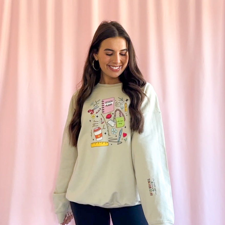 Can't Talk Doing Teacher Stuff Sweatshirt