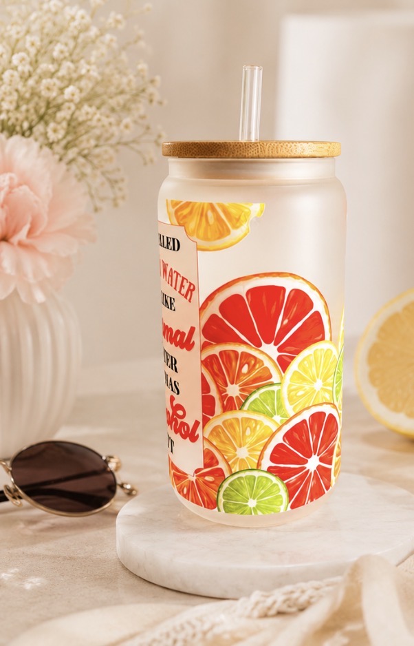 16 oz “Summer Water” Cup – Themed Drinkware for Everyday Sips