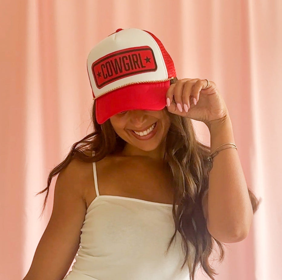 Cowgirl Trucker Hat Embroidered Western Design Mesh Back Breathable Cap Adjustable Snapback Closure Perfect Country Fashion Accessory Vintage Inspired Style Classic Ranch Wear Women Western Hat Collection Casual Outdoor Headwear Rodeo