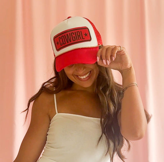 Cowgirl Trucker Hat Embroidered Western Design Mesh Back Breathable Cap Adjustable Snapback Closure Perfect Country Fashion Accessory Vintage Inspired Style Classic Ranch Wear Women Western Hat Collection Casual Outdoor Headwear Rodeo