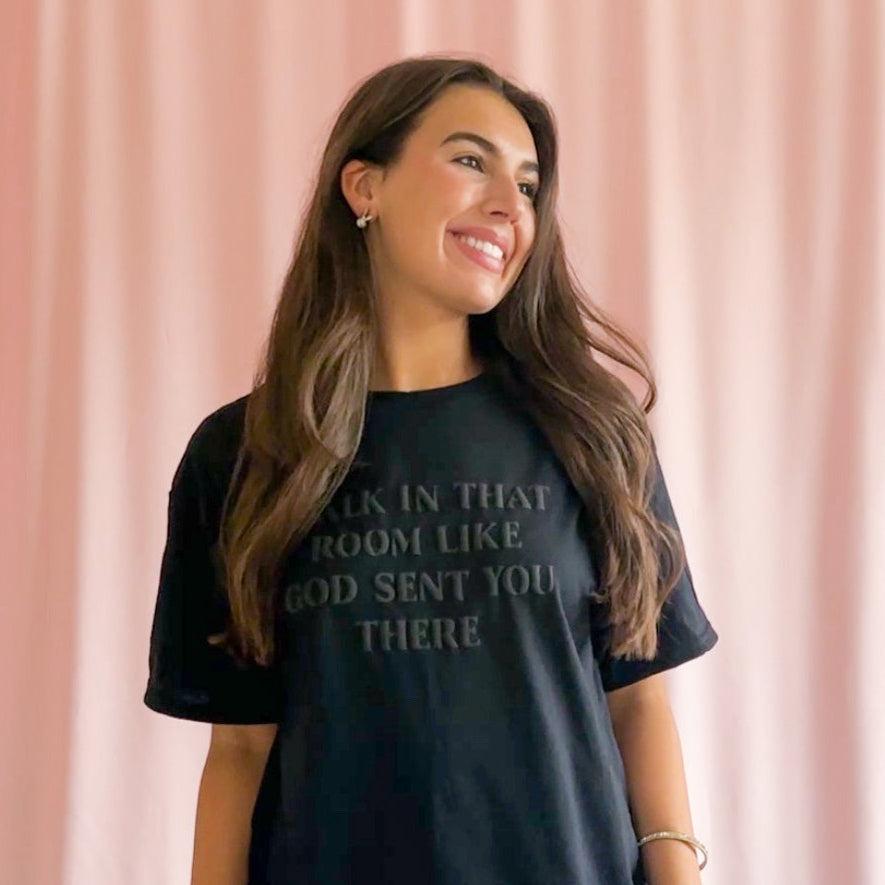 religious tshirt faith shirt puff lettering black shirt christianity gift religious clothing women catholic shirt christianity message bible verse tshirt black 